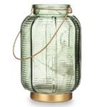 FAROL LED RAYAS VERDE H. 22 CM