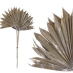 HOJA PALMERA 3PCS PLATA