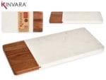 TABLA CORTAR MADERA MARMOL 30 CM - Imagen 2