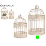 JAULA METAL RED. CREMA 19X19X35