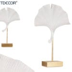 FLOR ABIERTA BLANCA BASE ORO