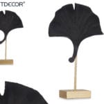 FLOR ABIERTA NEGRA BASE ORO