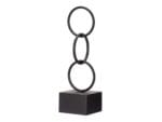 FIGURA AROS NEGRO 12,5X12,5X40,5