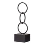 FIGURA AROS NEGRO 12,5X12,5X40,5