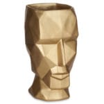 JARRON CARA 3D ORO 16X12X24,5