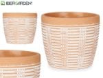 MACETA TERRACOTA RAYADA 17X15 - Imagen 3