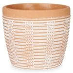 MACETA TERRACOTA RAYADA 17X15