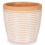 MACETA TERRACOTA RAYADA 13,5X13