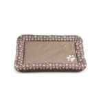 CUNA HUELLAS MARRON 83X57X7,5