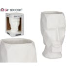 JARRON CARA 3D BLANCO