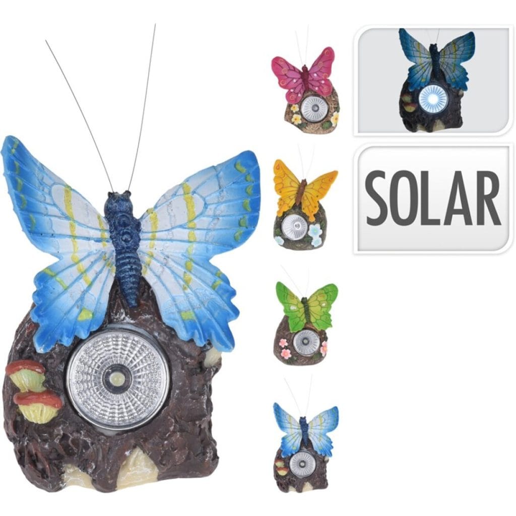 MARIPOSA SOLAR AZUL 11 CM