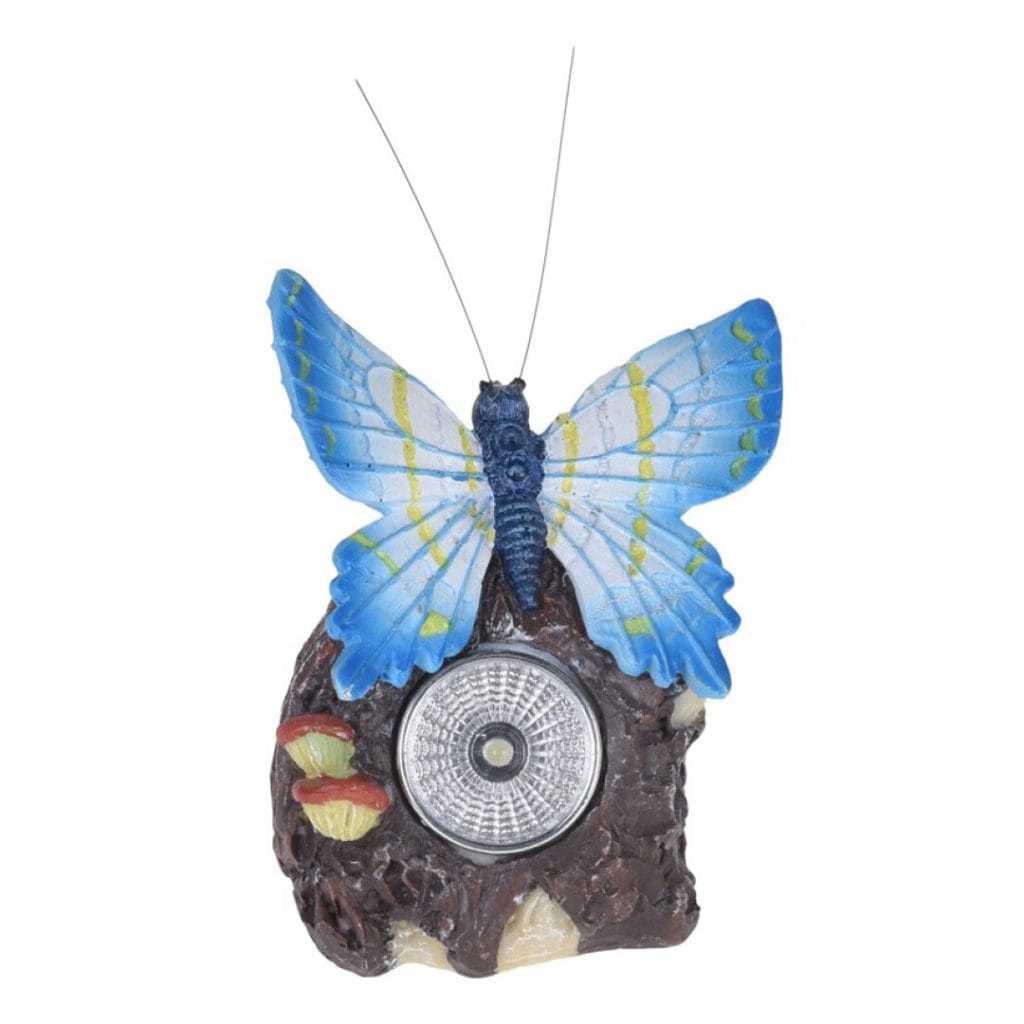 MARIPOSA SOLAR AZUL 11 CM AAZ