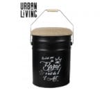 BAZAR BIDON NEGRO H 40 CM