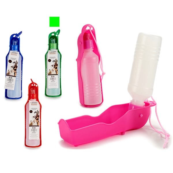 BEBEDERO PORTATIL VERDE 500 ML.