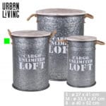 LOFT BIDON METAL 33,5X47 CM