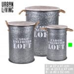 LOFT BIDON METAL 27X41 CM
