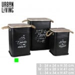 DESORDRE CAJA NEGRA 28X28X41 CM