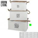 HOME CAJA BLANCA 60X38X33 CM