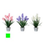 MACETA FLOR ROSA 40X40X56 CM