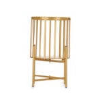 MACETERO BARRAS ORO 25X25X43