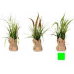 PLANTA VERDE SACO JUNCO 46 CM