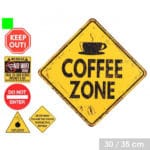 PLACA METAL KEEP OUT
