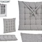 COJIN SILLA LISO GRIS 40X40X5,5