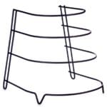 SOPORTE NEGRO METAL 3 SARTENES