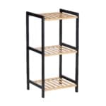 ESTANTERIA 3 ESTANTES BAMBU NEGR