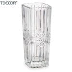 FLORERO CUADRADO LAZO 6X6X15 CM