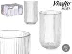 VASO ALTO TRANSPARENTE RAYAS 430 - Imagen 2