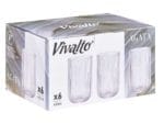 VASO ALTO TRANSPARENTE RAYAS 430 - Imagen 3