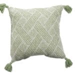 COJIN JACQUARD RAYAS VERDE 45X45