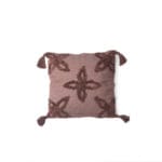 COJIN CRUZ BORDADO MARRON 45X45