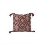 COJIN RAYAS BORDADO MARRON 45X45