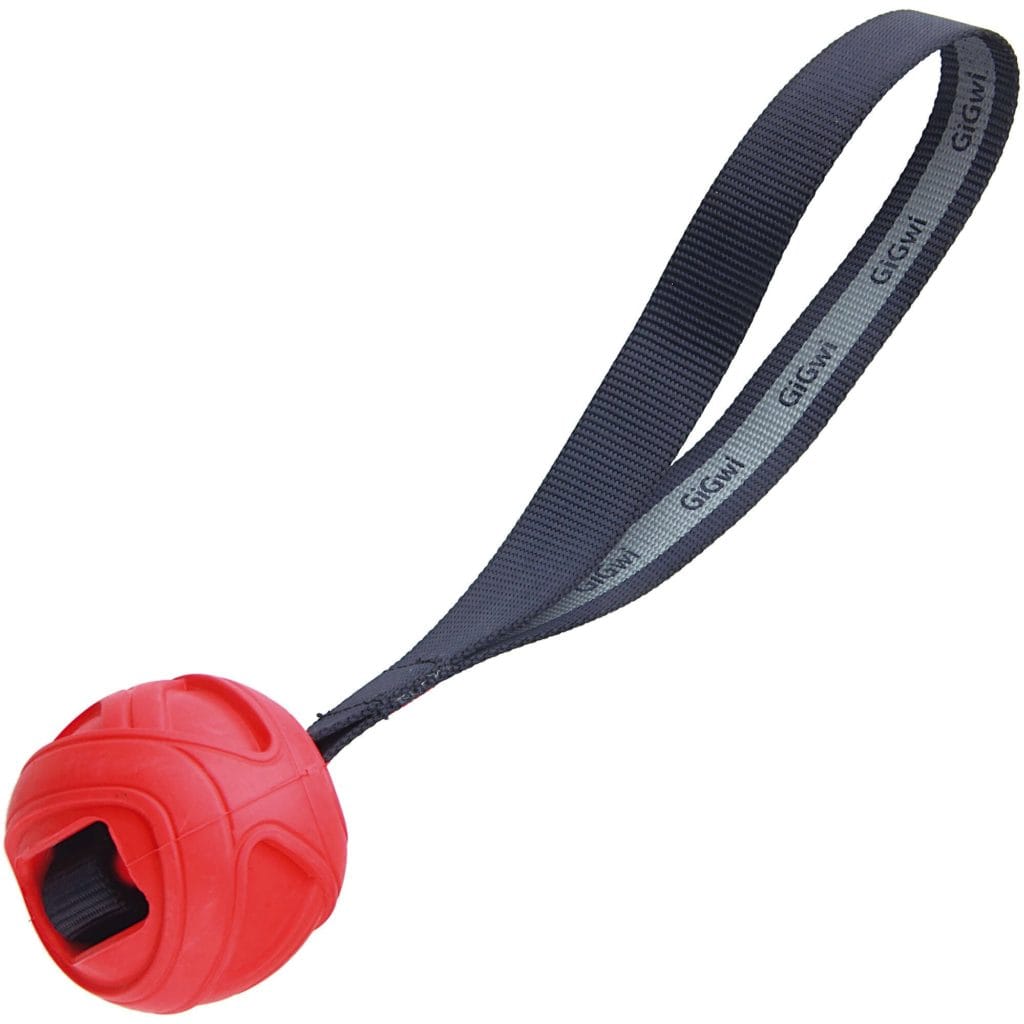 8497 pelota go fetch roja con lanzador gigwi 7 cm detalle 11916