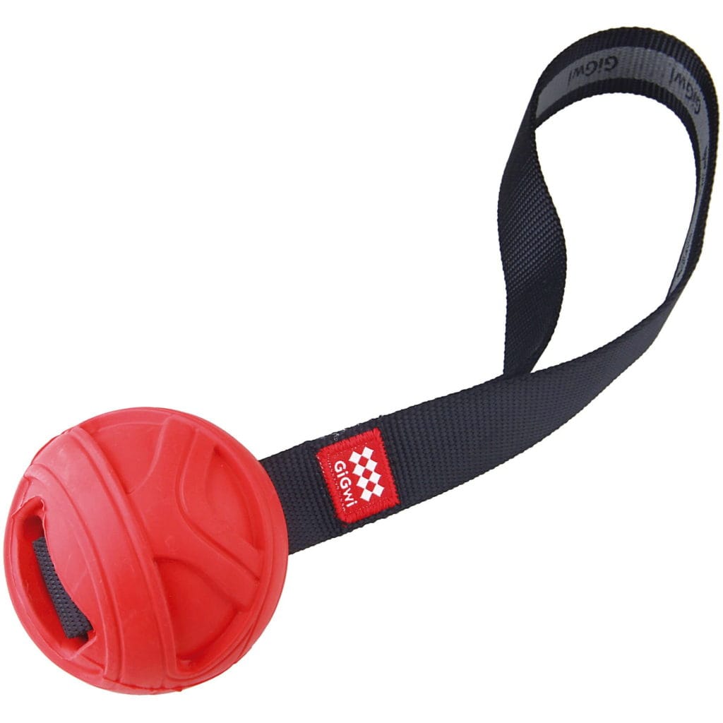 8497 pelota go fetch roja con lanzador gigwi 7 cm detalle 11917