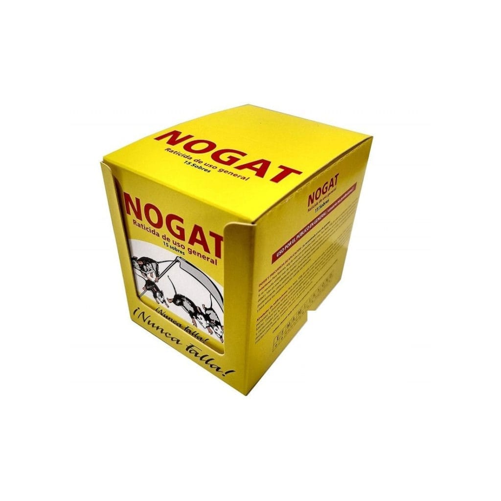nogat raticida sobres 10 gs caja 15 sobres