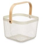 CESTA MALLA CUADRADA BLANCA