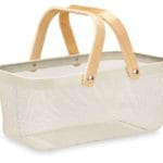 CESTA MALLA 2 ASAS RECT. BLANCO