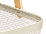 CESTA MALLA 2 ASAS RECT. BLANCO - Imagen 3