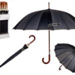 PARAGUAS NEGRO 16 VARILLAS BORDE