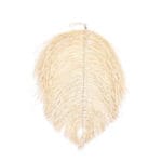 COLGANTE HOJA PALMA BEIGE 63X84
