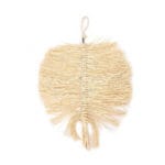 COLGANTE HOJA PALMA BEIGE 34X50