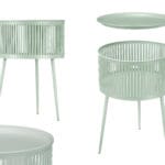 MESITA REDONDA RAYAS MENTA