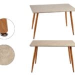 MESA EFECTO PIEDRA 75X70X120 CM