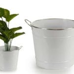 CUBO BLANCO FILO PLATA 27X34X23