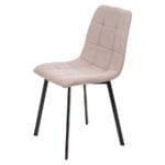 SILLA MARRON PATA NEGRA 53X45X89