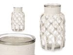 JARRON MACRAME BL. 15X15X26 CM