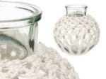 JARRON MACRAME BL. ESFERA 25 CM - Imagen 2